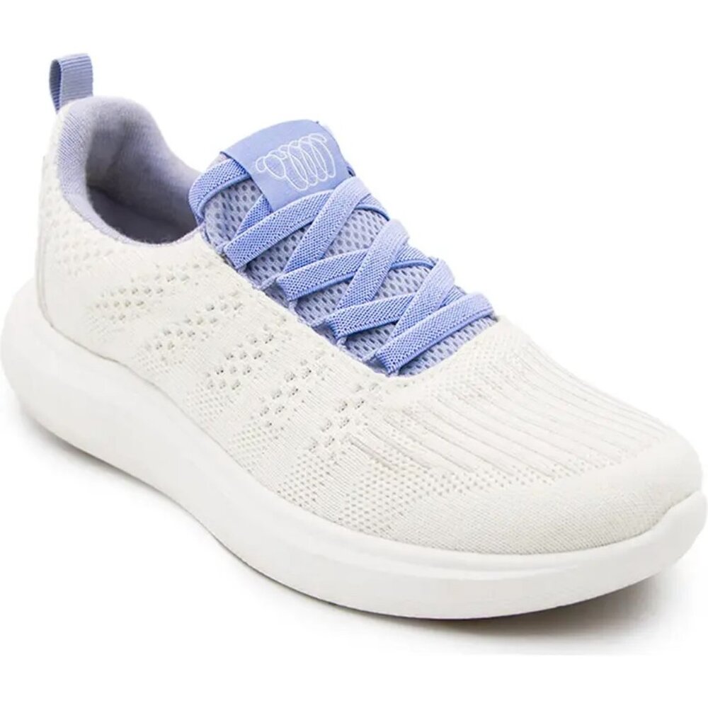 Woolloomooloo Merino Wool Lace Up Sneaker in Ice/Lavender